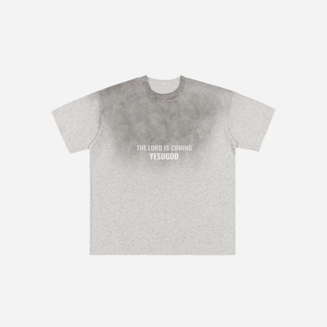 OMBRÉ GRAY Lord Is Coming Shirt