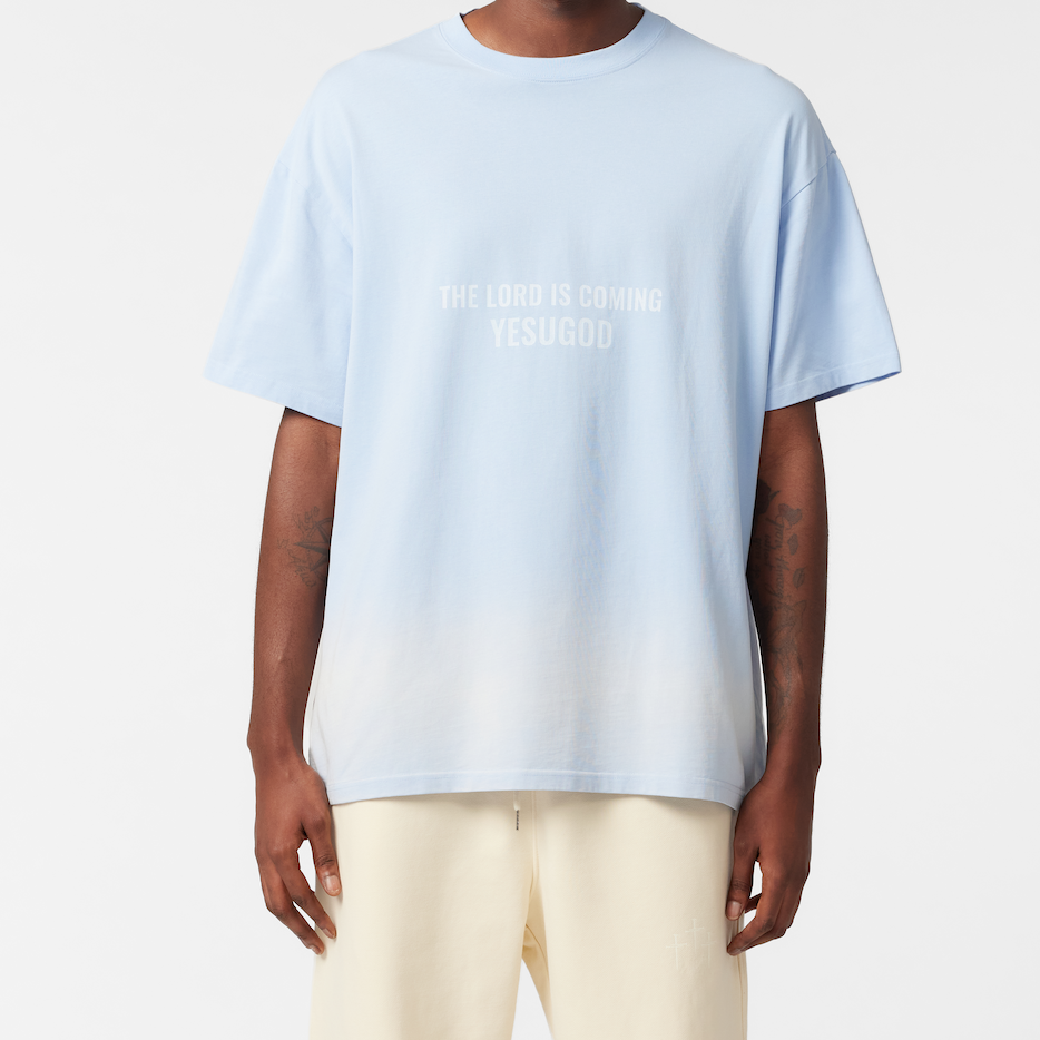 OMBRÉ Lord Is Coming Shirt - Heaven Blue